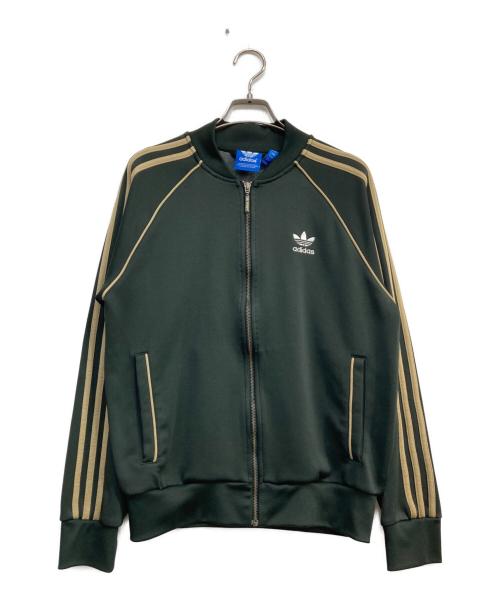 adidas Originals（アディダスオリジナル）adidas originals (アディダスオリジナル) Superstar Track Top ダークグリーンの古着・服飾アイテム