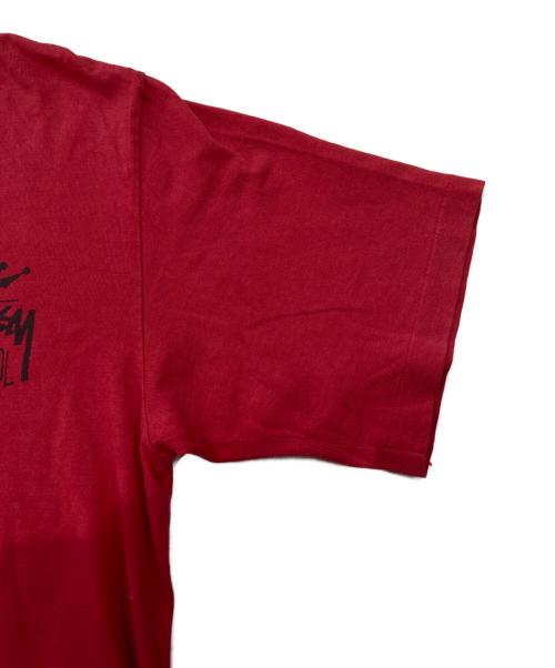 stussy（ステューシー）stussy (ステューシー) OLD SKOOL 1992 プリントTシャツ レッド サイズ:Mの古着・服飾アイテム