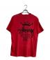 stussy (ステューシー) OLD SKOOL 1992 プリントTシャツ レッド サイズ:M：18000円