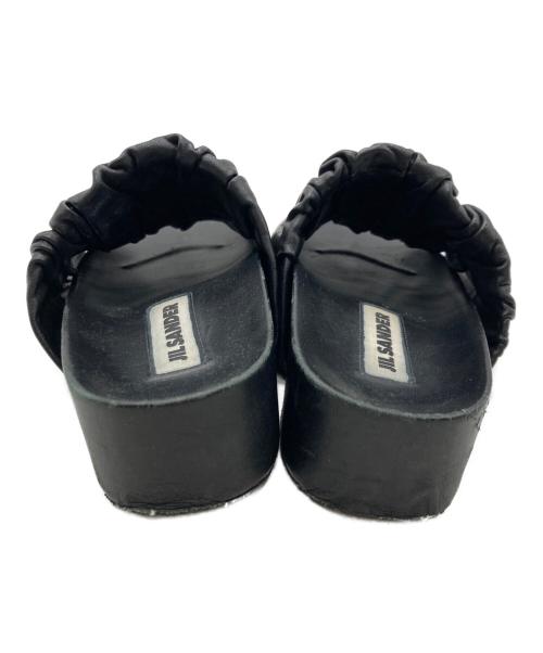 JIL SANDER（ジルサンダー）JIL SANDER (ジルサンダー) Leather Slide Sandal ブラック サイズ:不明の古着・服飾アイテム