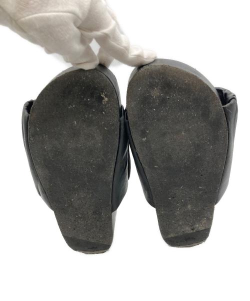 JIL SANDER（ジルサンダー）JIL SANDER (ジルサンダー) Leather Slide Sandal ブラック サイズ:不明の古着・服飾アイテム