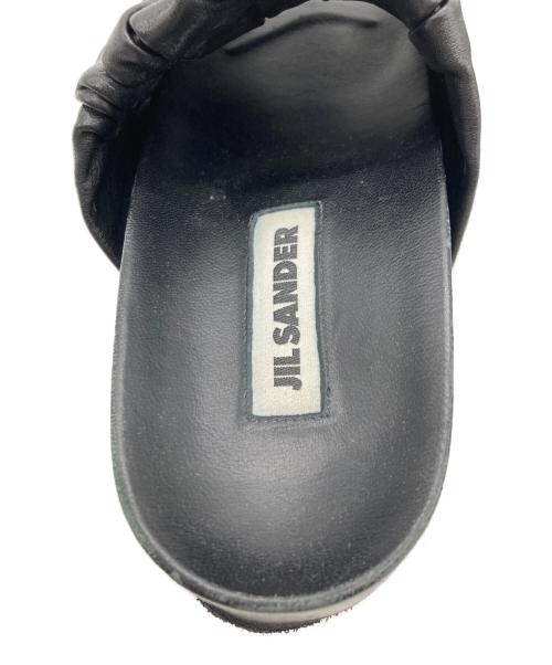 JIL SANDER（ジルサンダー）JIL SANDER (ジルサンダー) Leather Slide Sandal ブラック サイズ:不明の古着・服飾アイテム