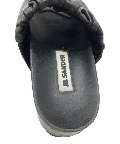 JIL SANDER（ジルサンダー）JIL SANDER (ジルサンダー) Leather Slide Sandal ブラック サイズ:不明の古着・服飾アイテム