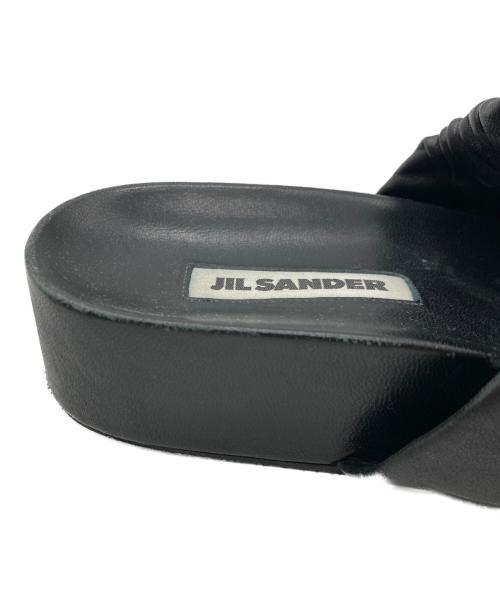JIL SANDER（ジルサンダー）JIL SANDER (ジルサンダー) Leather Slide Sandal ブラック サイズ:不明の古着・服飾アイテム