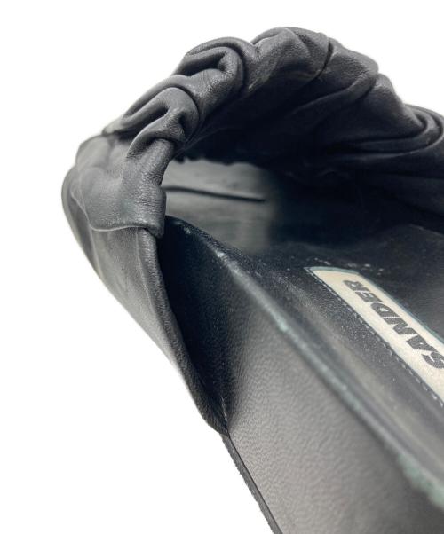 JIL SANDER（ジルサンダー）JIL SANDER (ジルサンダー) Leather Slide Sandal ブラック サイズ:不明の古着・服飾アイテム