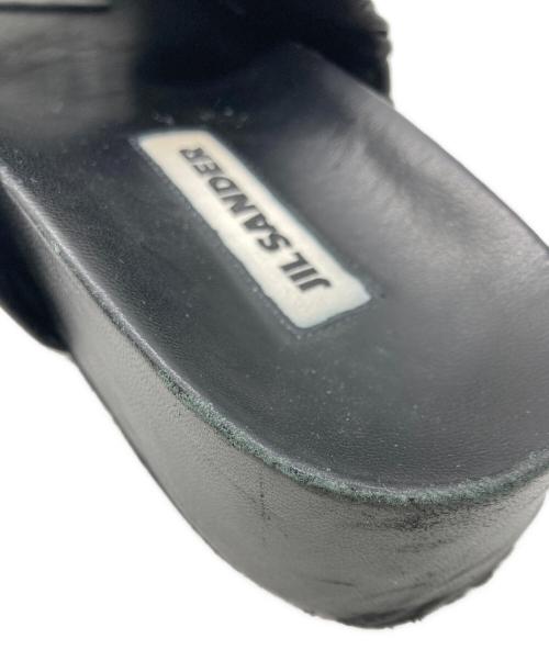 JIL SANDER（ジルサンダー）JIL SANDER (ジルサンダー) Leather Slide Sandal ブラック サイズ:不明の古着・服飾アイテム