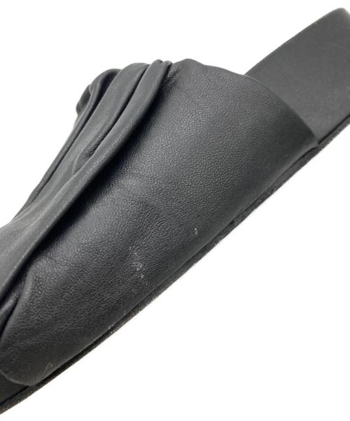 JIL SANDER（ジルサンダー）JIL SANDER (ジルサンダー) Leather Slide Sandal ブラック サイズ:不明の古着・服飾アイテム