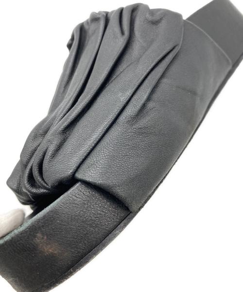 JIL SANDER（ジルサンダー）JIL SANDER (ジルサンダー) Leather Slide Sandal ブラック サイズ:不明の古着・服飾アイテム