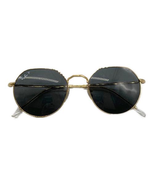 RAY-BAN（レイバン）RAY-BAN (レイバン) JACK 偏光サングラス ブラック×ゴールド サイズ:53□20 145の古着・服飾アイテム