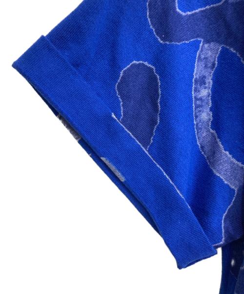 KENZO（ケンゾー）KENZO (ケンゾー) カラーブロック半袖ニット ブルー サイズ:Ⅿの古着・服飾アイテム