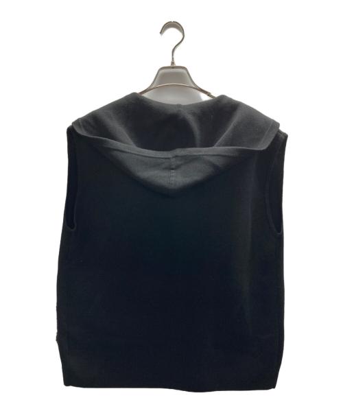 BALLSEY（ボールジィ）BALLSEY (ボールジィ) ウールポリエステルミラノリブ フーディジレ ブラック サイズ:Sの古着・服飾アイテム
