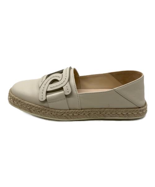 TOD'S（トッズ）TOD'S (トッズ) KATE 2WAYエスパドリーユ ベージュ サイズ:36の古着・服飾アイテム