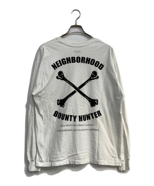 NEIGHBORHOOD（ネイバーフッド）NEIGHBORHOOD (ネイバーフッド) BOUNTY HUNTER (バウンティハンター) バックプリントカットソー ホワイト サイズ:Ⅿの古着・服飾アイテム