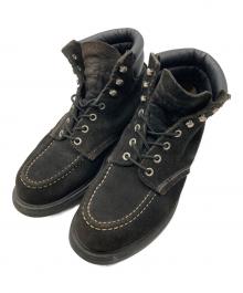 RED WING×BEAMS（レッドウィング×ビームス）の古着「別注スウェードレザーモックトゥブーツ」｜ブラック