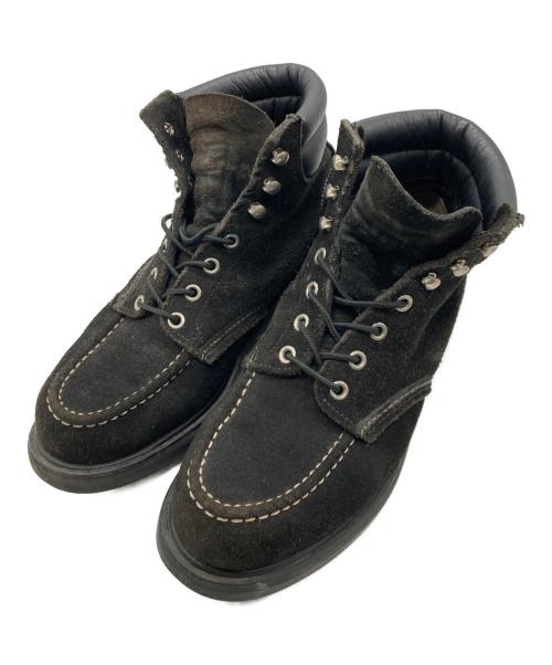 RED WING（レッドウィング）RED WING (レッドウィング) BEAMS (ビームス) 別注スウェードレザーモックトゥブーツ ブラック サイズ:USA 7　1/2の古着・服飾アイテム