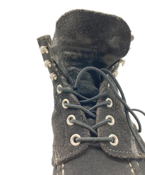 RED WING（レッドウィング）RED WING (レッドウィング) BEAMS (ビームス) 別注スウェードレザーモックトゥブーツ ブラック サイズ:USA 7　1/2の古着・服飾アイテム