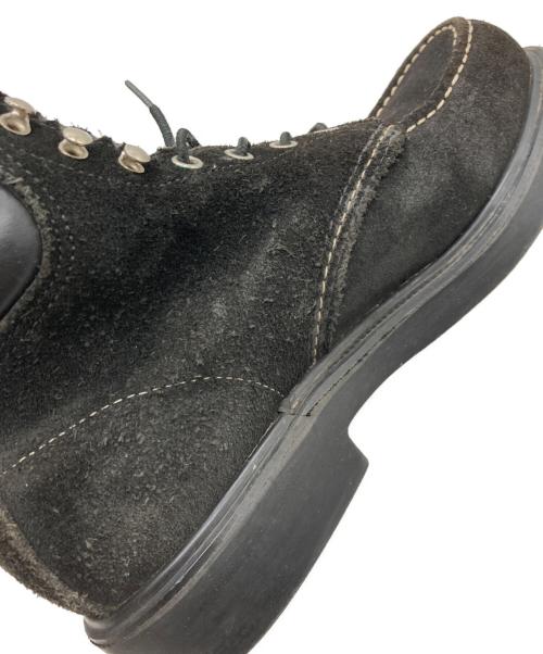 RED WING（レッドウィング）RED WING (レッドウィング) BEAMS (ビームス) 別注スウェードレザーモックトゥブーツ ブラック サイズ:USA 7　1/2の古着・服飾アイテム