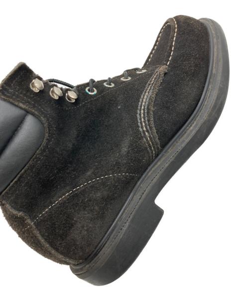 RED WING（レッドウィング）RED WING (レッドウィング) BEAMS (ビームス) 別注スウェードレザーモックトゥブーツ ブラック サイズ:USA 7　1/2の古着・服飾アイテム