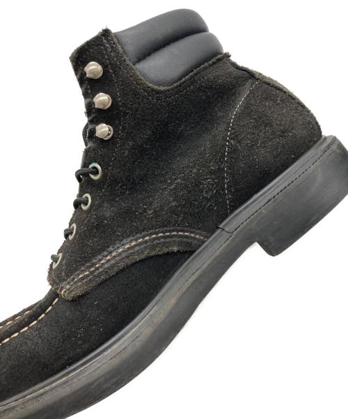 RED WING（レッドウィング）RED WING (レッドウィング) BEAMS (ビームス) 別注スウェードレザーモックトゥブーツ ブラック サイズ:USA 7　1/2の古着・服飾アイテム