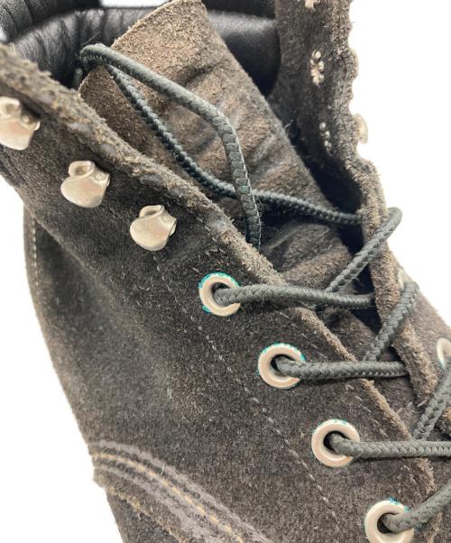 RED WING（レッドウィング）RED WING (レッドウィング) BEAMS (ビームス) 別注スウェードレザーモックトゥブーツ ブラック サイズ:USA 7　1/2の古着・服飾アイテム