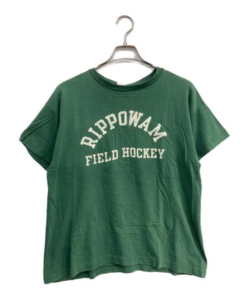 Champion（チャンピオン）Champion (チャンピオン) プリントTシャツ グリーン サイズ:Ⅼの古着・服飾アイテム