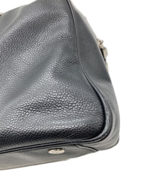 COLE HAAN（コールハーン）COLE HAAN (コールハーン) レザーボストンハンドバッグ ブラックの古着・服飾アイテム