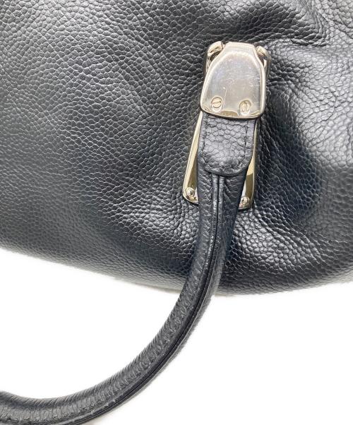 COLE HAAN（コールハーン）COLE HAAN (コールハーン) レザーボストンハンドバッグ ブラックの古着・服飾アイテム