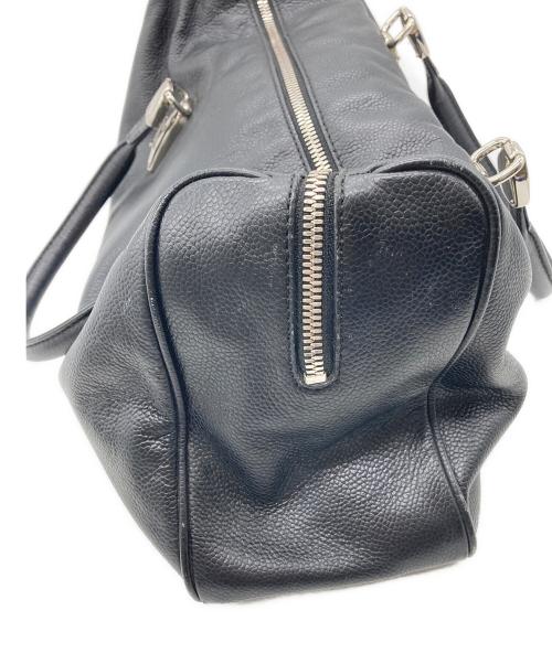 COLE HAAN（コールハーン）COLE HAAN (コールハーン) レザーボストンハンドバッグ ブラックの古着・服飾アイテム