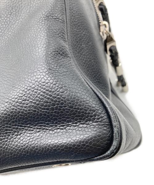 COLE HAAN（コールハーン）COLE HAAN (コールハーン) レザーボストンハンドバッグ ブラックの古着・服飾アイテム