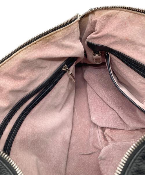 COLE HAAN（コールハーン）COLE HAAN (コールハーン) レザーボストンハンドバッグ ブラックの古着・服飾アイテム