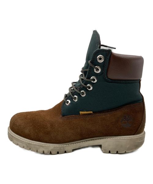 Timberland（ティンバーランド）Timberland (ティンバーランド) ヘリテージレースアップブーツ ブラウン×グリーン サイズ:26cmの古着・服飾アイテム