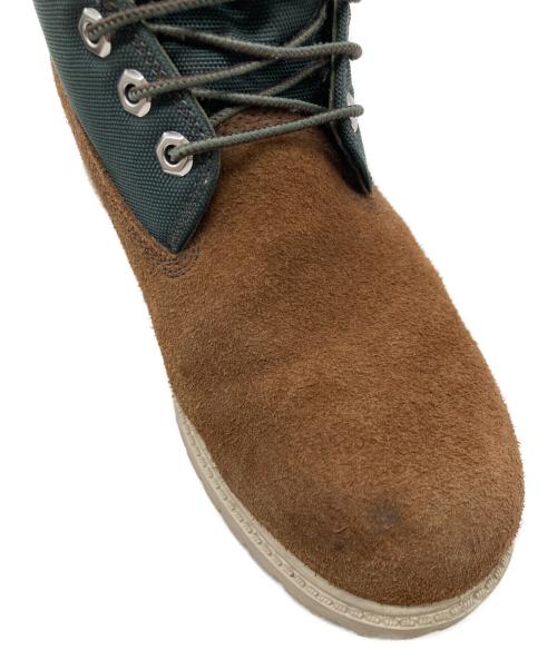 Timberland（ティンバーランド）Timberland (ティンバーランド) ヘリテージレースアップブーツ ブラウン×グリーン サイズ:26cmの古着・服飾アイテム