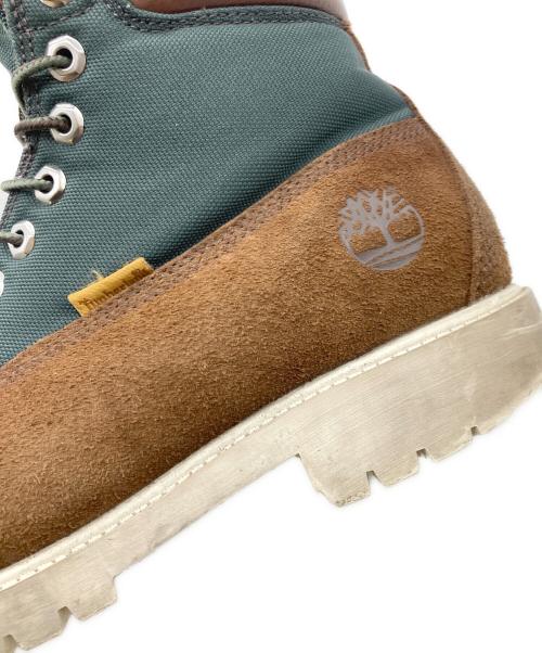 Timberland（ティンバーランド）Timberland (ティンバーランド) ヘリテージレースアップブーツ ブラウン×グリーン サイズ:26cmの古着・服飾アイテム
