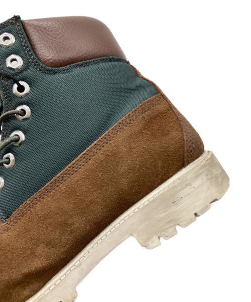 Timberland（ティンバーランド）Timberland (ティンバーランド) ヘリテージレースアップブーツ ブラウン×グリーン サイズ:26cmの古着・服飾アイテム