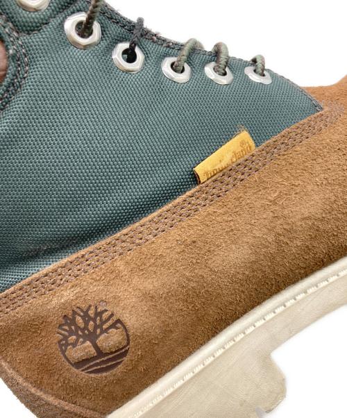 Timberland（ティンバーランド）Timberland (ティンバーランド) ヘリテージレースアップブーツ ブラウン×グリーン サイズ:26cmの古着・服飾アイテム