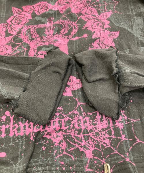 h.ANARCHY（エイチアナーキ）h.ANARCHY (エイチアナーキ) レース切替カットソー ブラック サイズ:ｆｒｅｅの古着・服飾アイテム