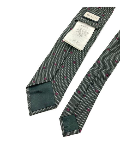 GUCCI（グッチ）GUCCI (グッチ) インターロッキングG柄シルクネクタイ グリーン サイズ:-の古着・服飾アイテム