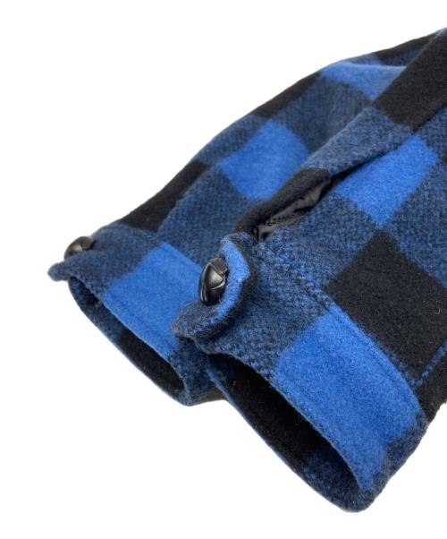 MARBLES（マーブルズ）MARBLES (マーブルズ) BUFFALO CHECK BOA JACKET ブルー×ブラック サイズ:Sの古着・服飾アイテム