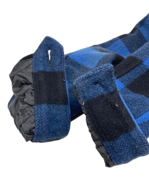 MARBLES（マーブルズ）MARBLES (マーブルズ) BUFFALO CHECK BOA JACKET ブルー×ブラック サイズ:Sの古着・服飾アイテム