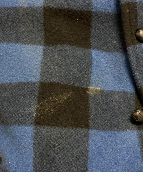 MARBLES（マーブルズ）MARBLES (マーブルズ) BUFFALO CHECK BOA JACKET ブルー×ブラック サイズ:Sの古着・服飾アイテム