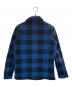 MARBLES (マーブルズ) BUFFALO CHECK BOA JACKET ブルー×ブラック サイズ:S：12000円
