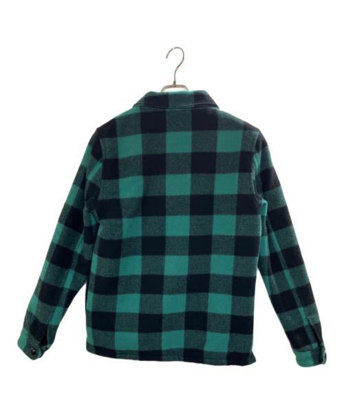MARBLES（マーブルズ）MARBLES (マーブルズ) BUFFALO CHECK BOA JACKET グリーン×ブラック サイズ:Sの古着・服飾アイテム