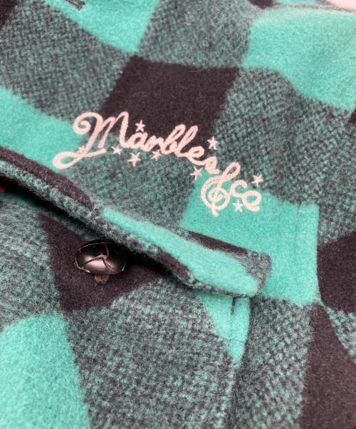 MARBLES（マーブルズ）MARBLES (マーブルズ) BUFFALO CHECK BOA JACKET グリーン×ブラック サイズ:Sの古着・服飾アイテム