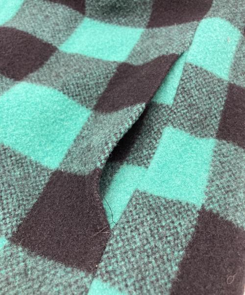 MARBLES（マーブルズ）MARBLES (マーブルズ) BUFFALO CHECK BOA JACKET グリーン×ブラック サイズ:Sの古着・服飾アイテム