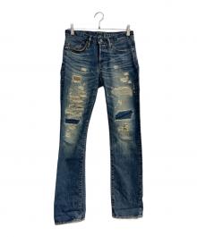 Hysteric Glamour（ヒステリックグラマー）の古着「スタッズリペアジーンズ」｜インディゴ