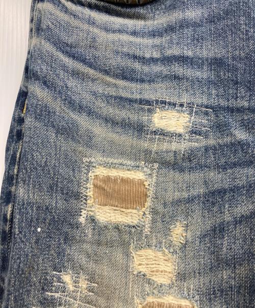 Hysteric Glamour（ヒステリックグラマー）Hysteric Glamour (ヒステリックグラマー) スタッズリペアジーンズ インディゴ サイズ: W28×L32の古着・服飾アイテム