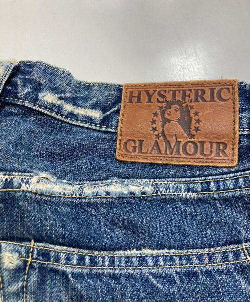 Hysteric Glamour（ヒステリックグラマー）Hysteric Glamour (ヒステリックグラマー) スタッズリペアジーンズ インディゴ サイズ: W28×L32の古着・服飾アイテム