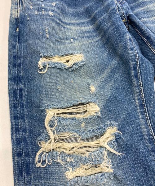Hysteric Glamour（ヒステリックグラマー）Hysteric Glamour (ヒステリックグラマー) スタッズクラッシュジーンズ インディゴ サイズ:W28×L32の古着・服飾アイテム
