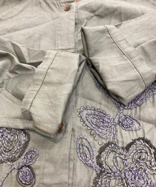 FUGA FUGA（フーガフーガ）FUGA FUGA (フーガフーガ) 切替ワンピース グリーン×ブラウン サイズ:FREEの古着・服飾アイテム