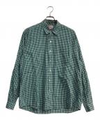 Traditional Weatherwear×LIBERTYトラディショナルウェザーウェア×リバティ）の古着「KESWICKチェック柄レギュラーカラーシャツ」｜グリーン